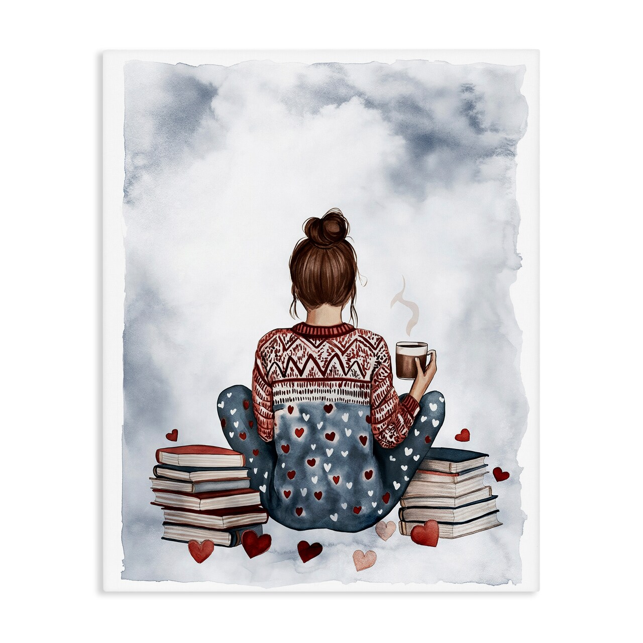 Stupell Industries Cozy Ritual Reader Canvas, design by Svetlana Aleynikova